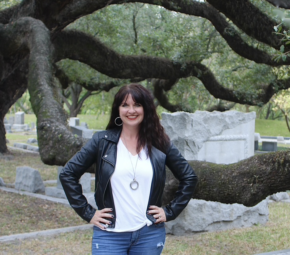 Debbie Hibbert in the Graveyard